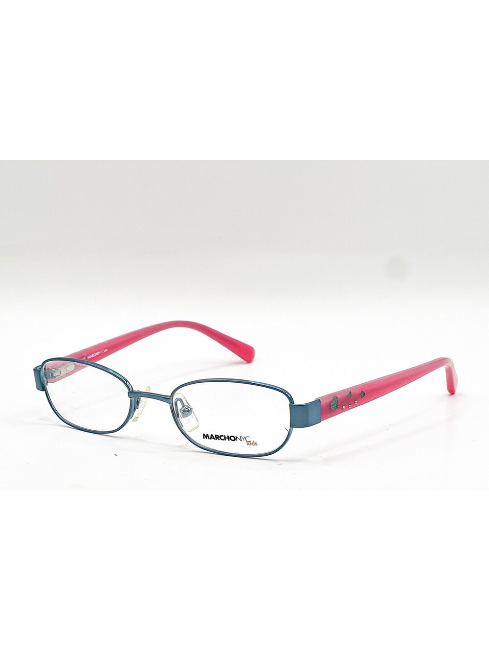 Marchon Nyc Hayley 320 Teal Authentic Eyeglasses 44-16-125